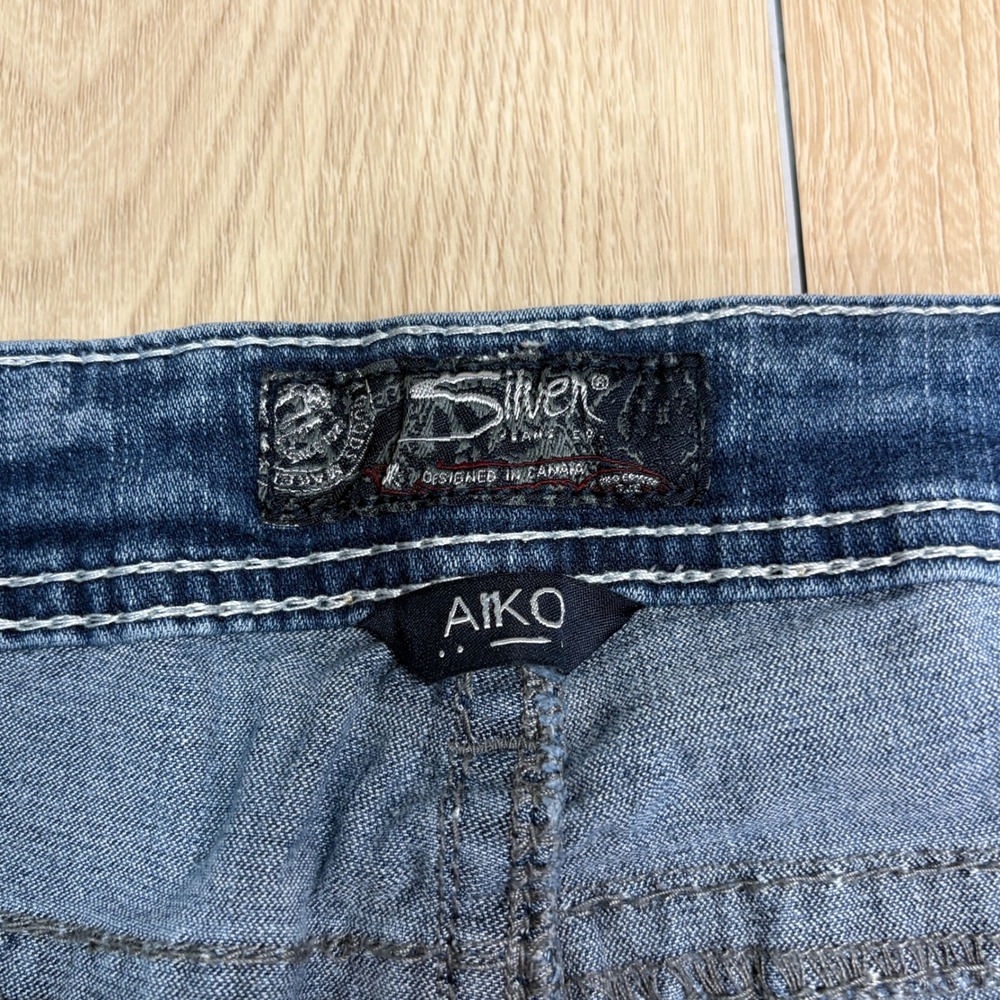 Silver Jeans Co Aiko Mid Boot Blue Denim Jeans W33 L33 L83717SAI240 Medium‎ Wash - Picture 4 of 11
